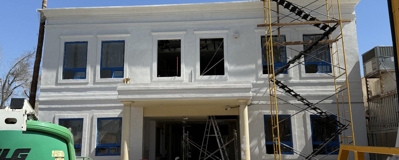 La antigua estación de bomberos en obra de rehabilitación